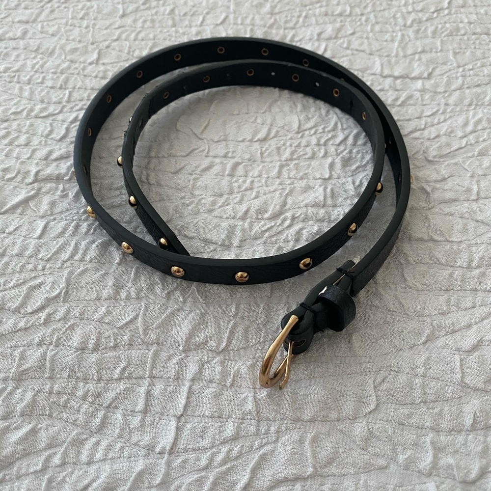 Black Leather Belt for Styling